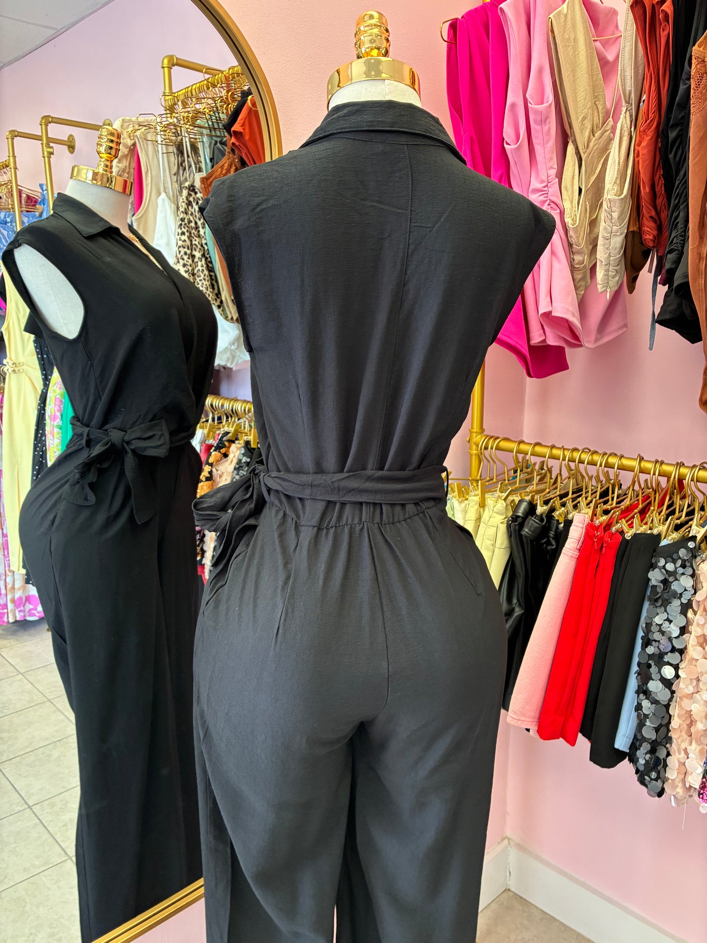 Ana Black Jumpsuit