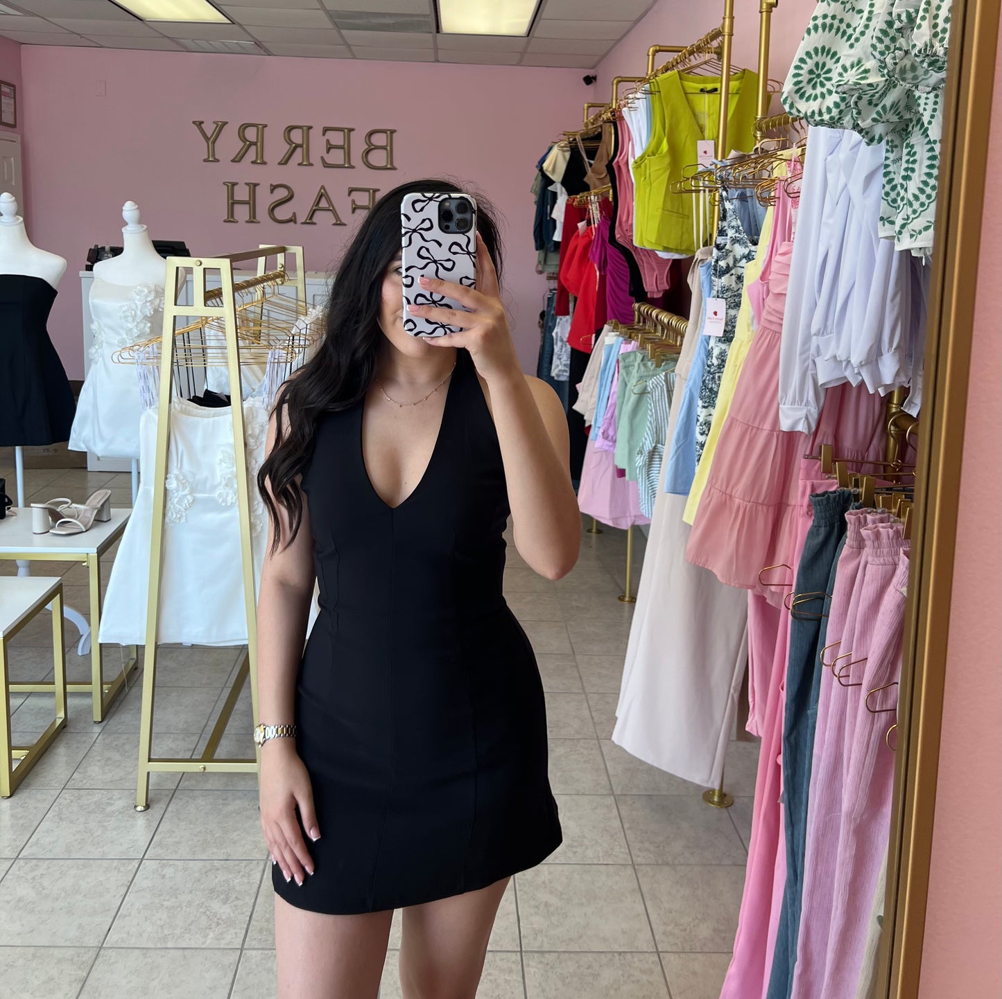 Madie Black Dress