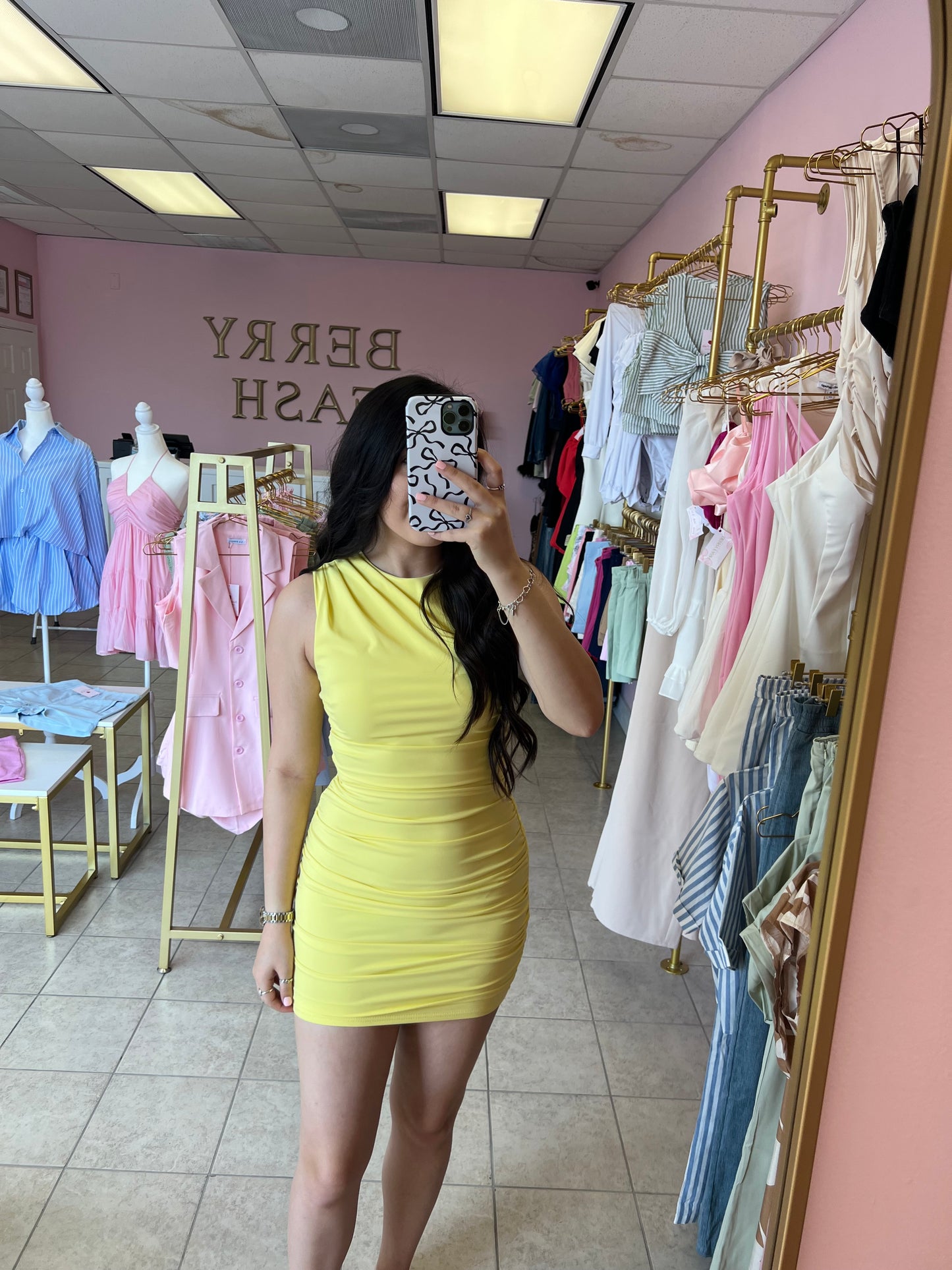 Isa Yellow Dress