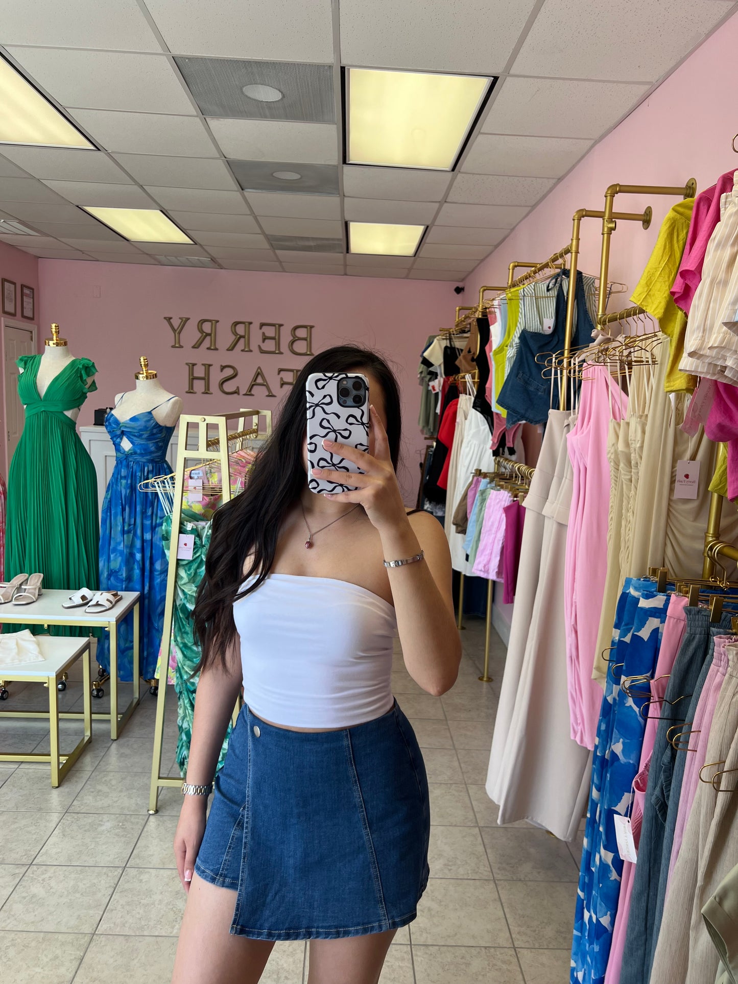 Kayla Denim Skort