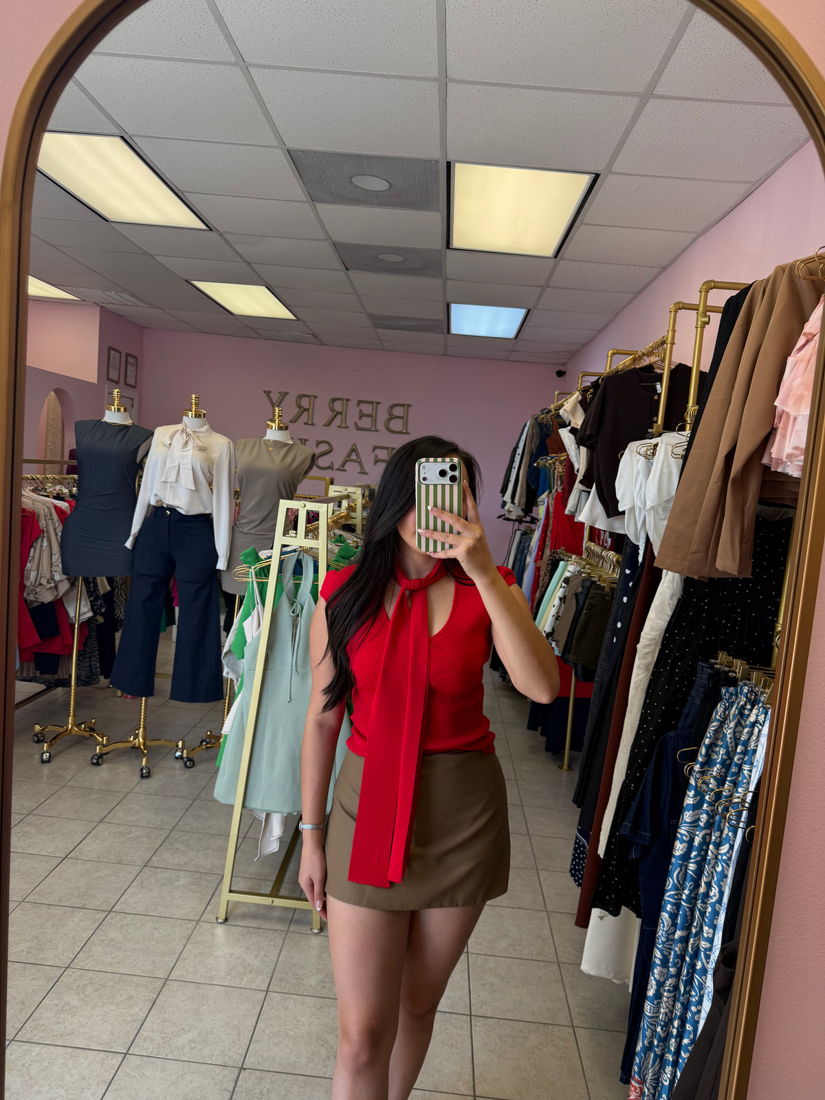 Ashly Red Top