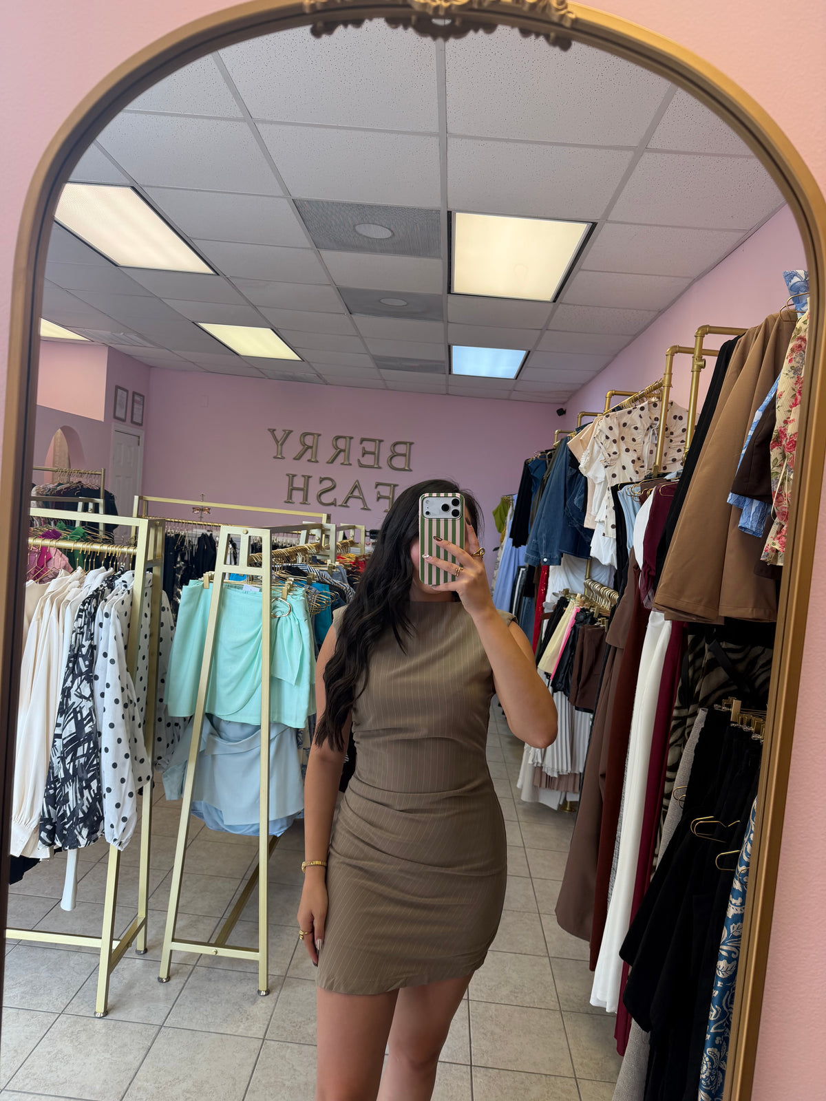 Samantha Beige Dress