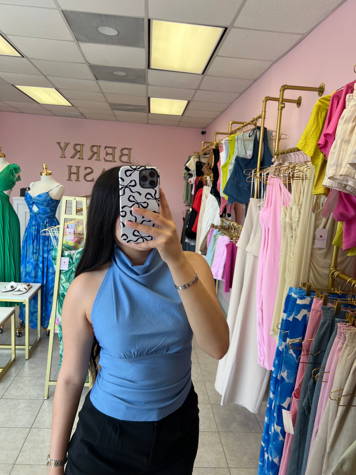 Perla Blue Top