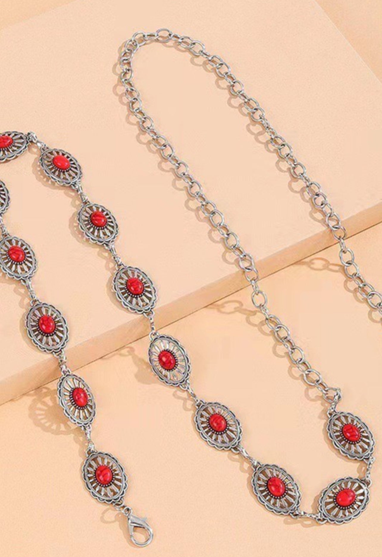 Red Chain Belt