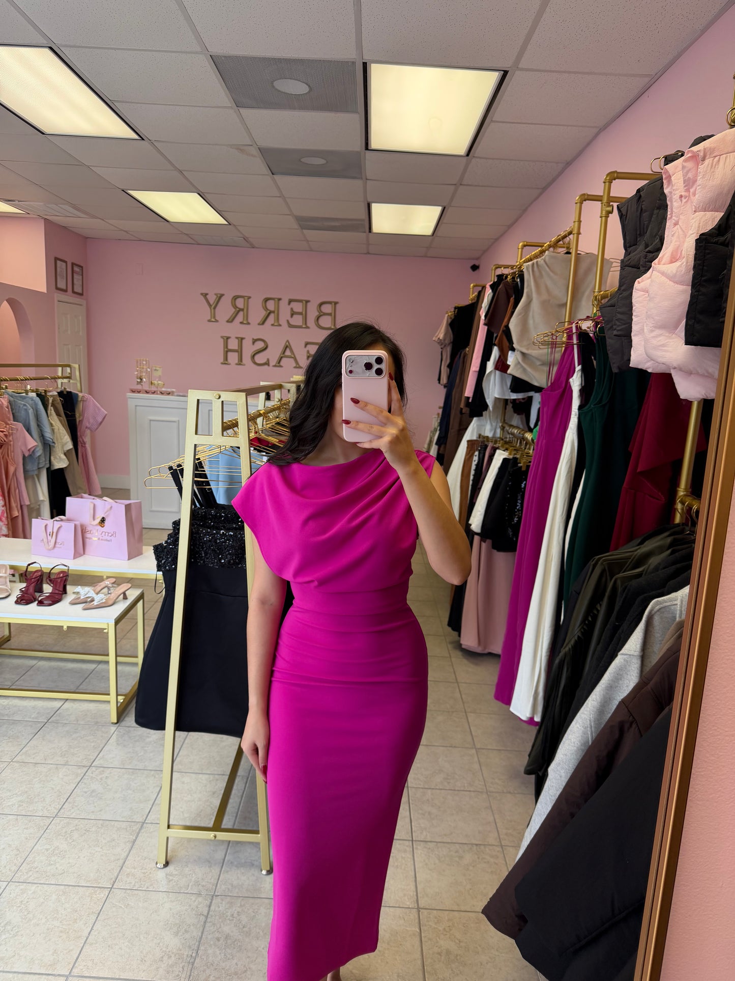 Elena Pink Dress