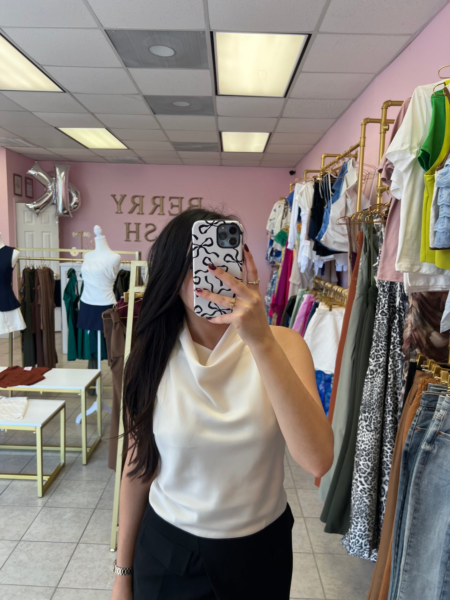 Liliana Ivory Top