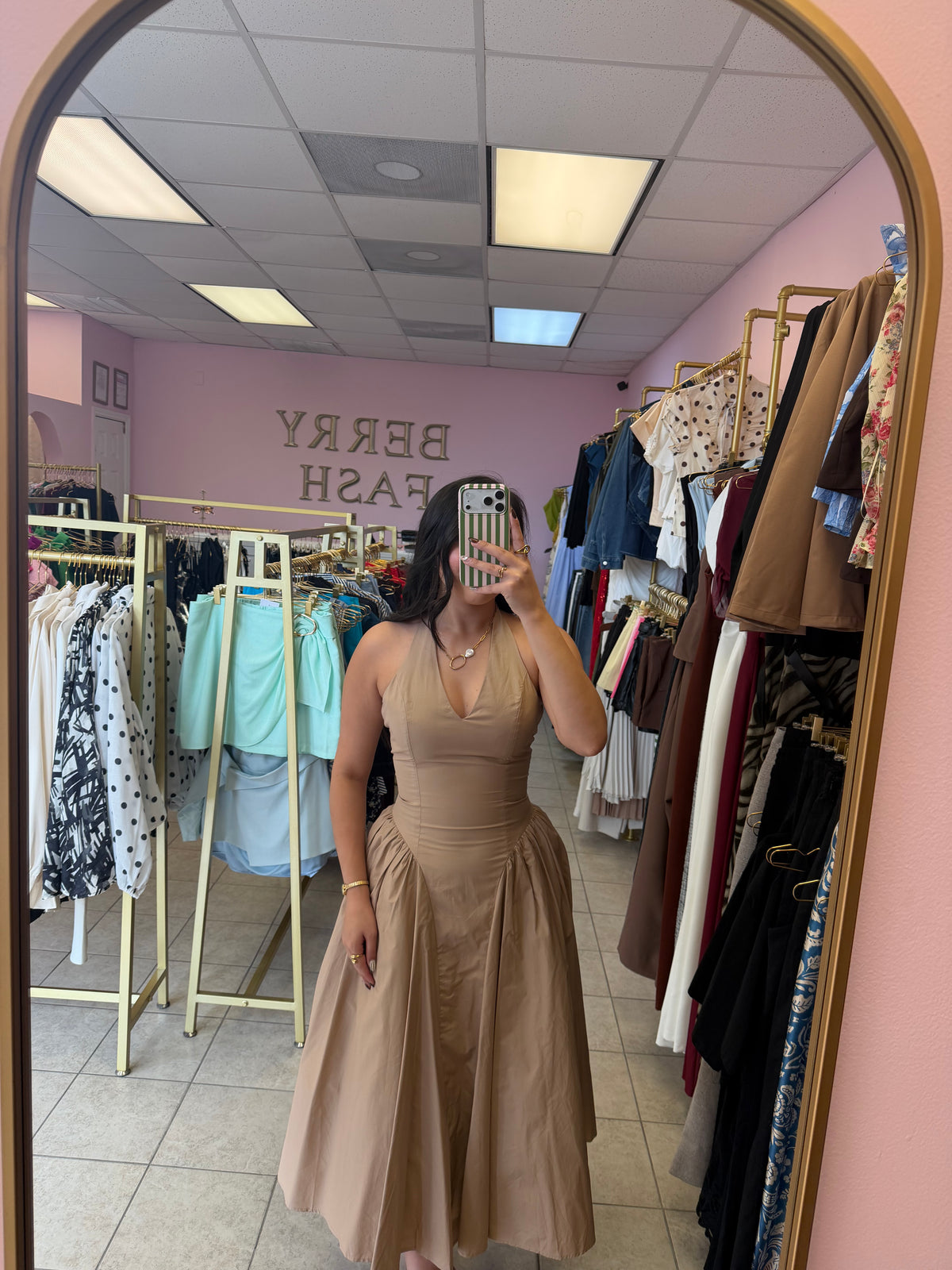 Celeste Beige Dress