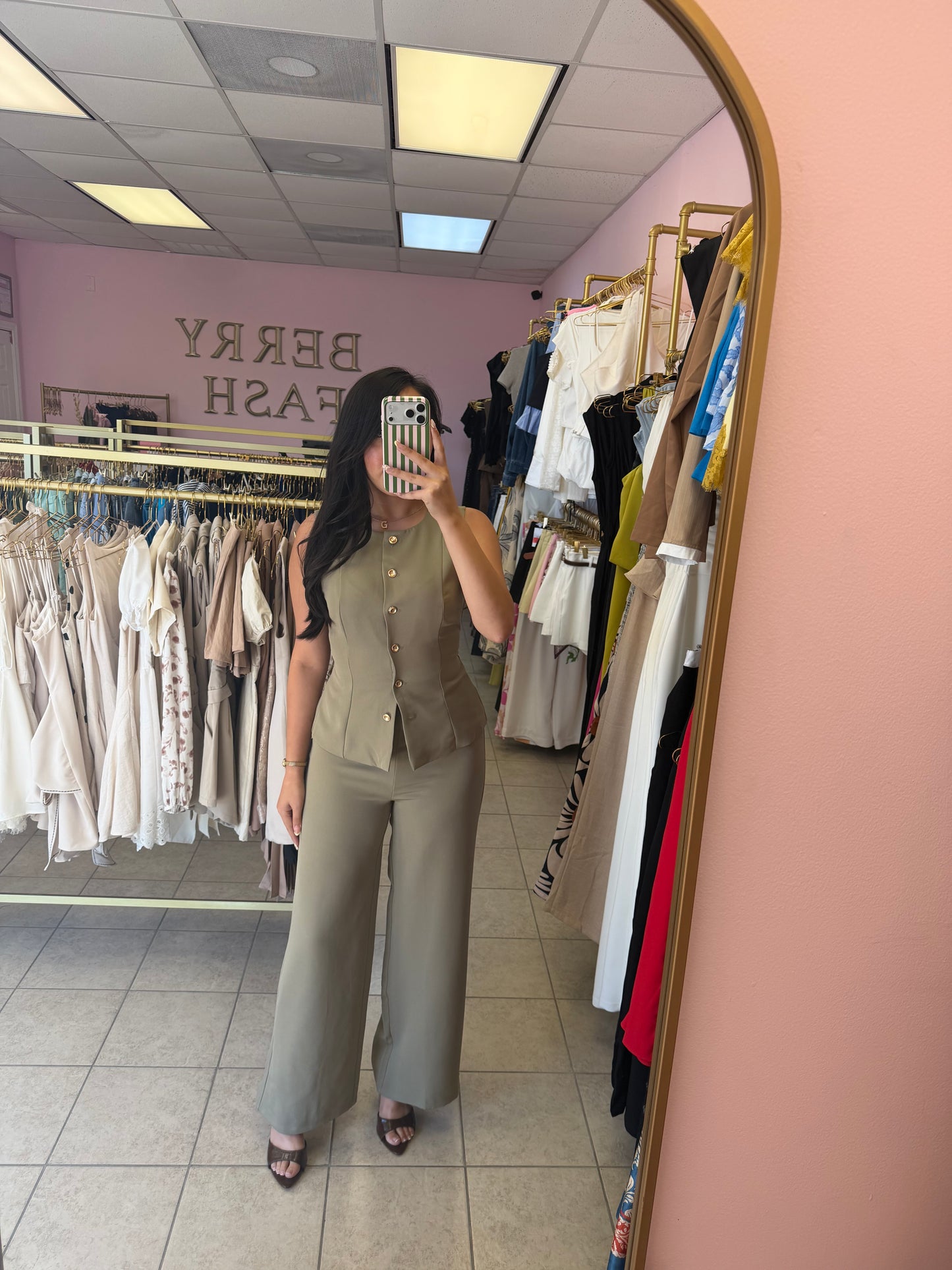 Carmen Green Jumpsuit