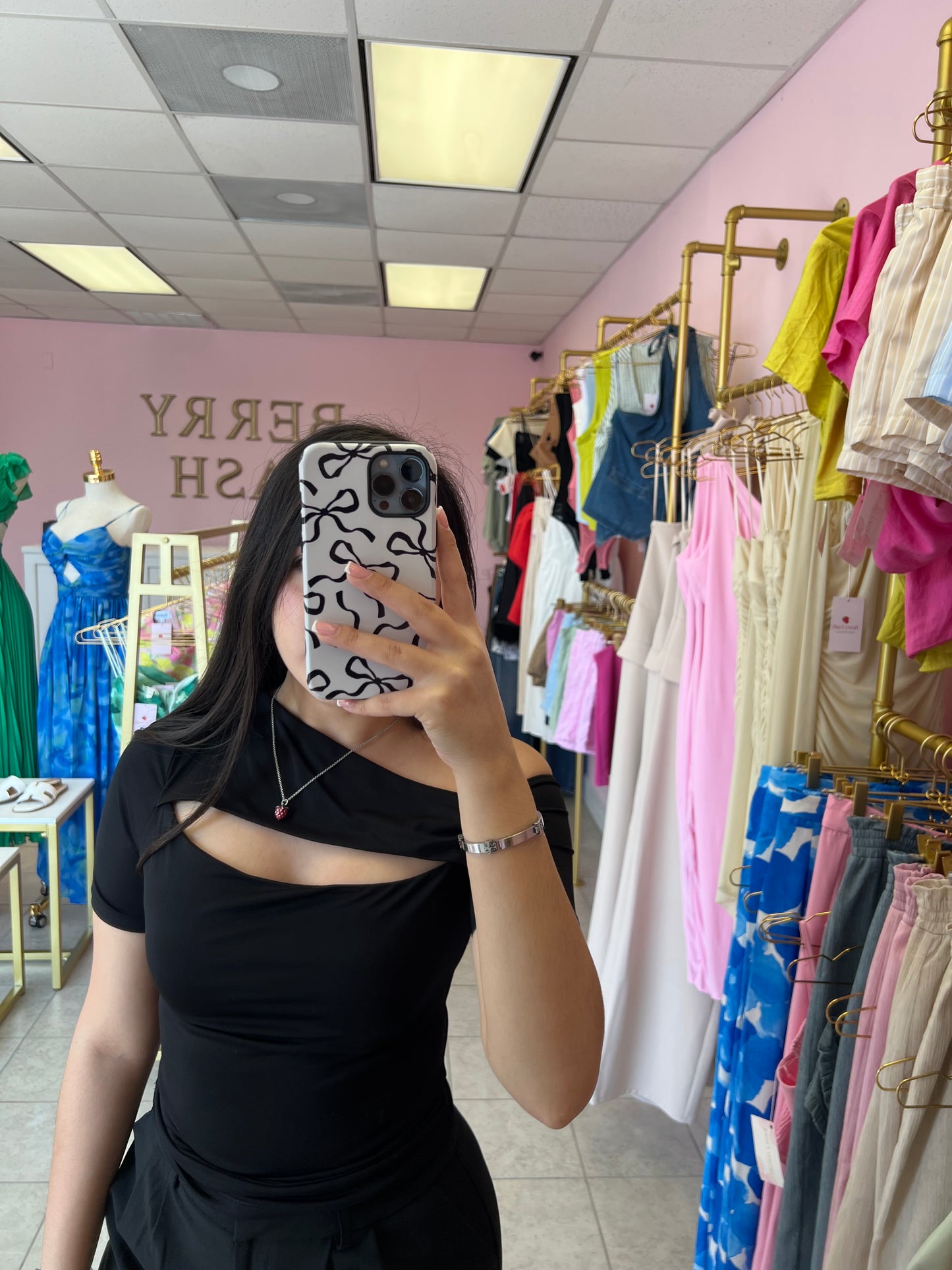 Maribel Black Top