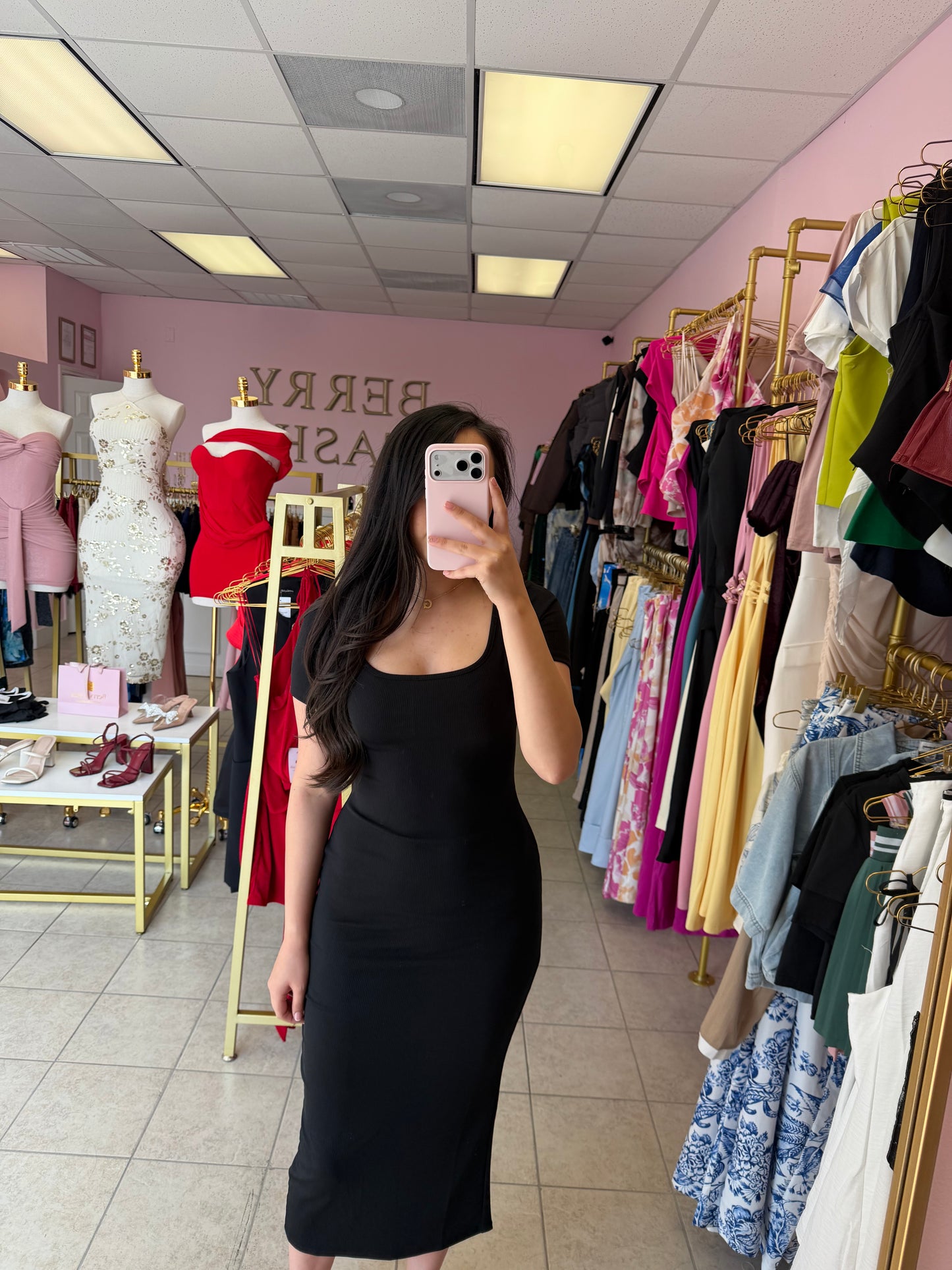 Desirae Black Dress
