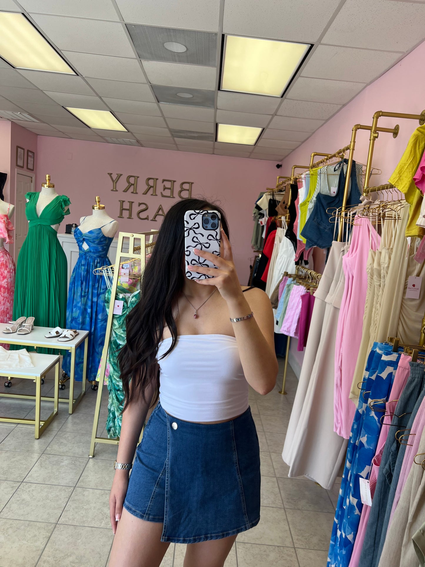 Kayla Denim Skort