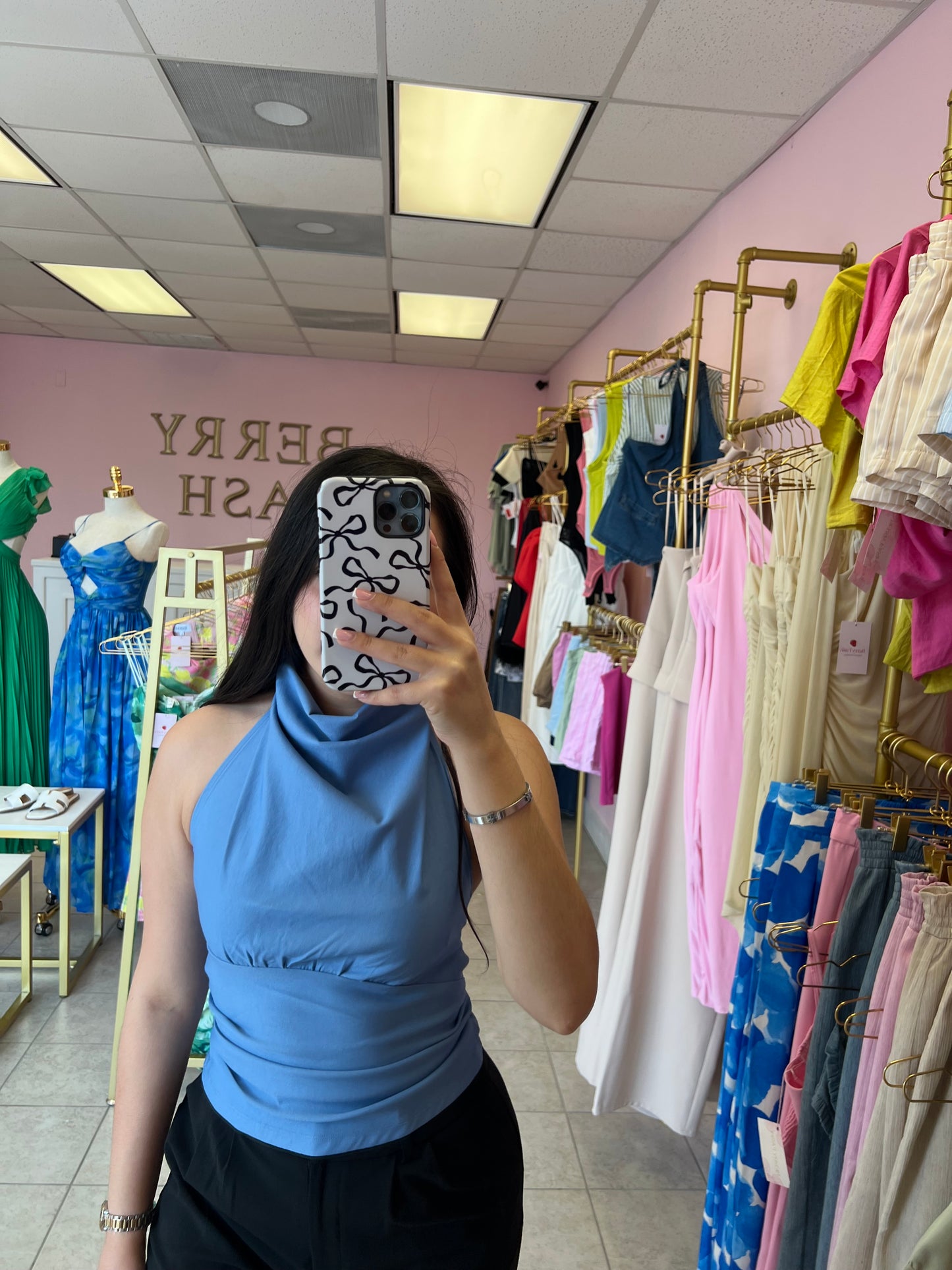 Perla Blue Top