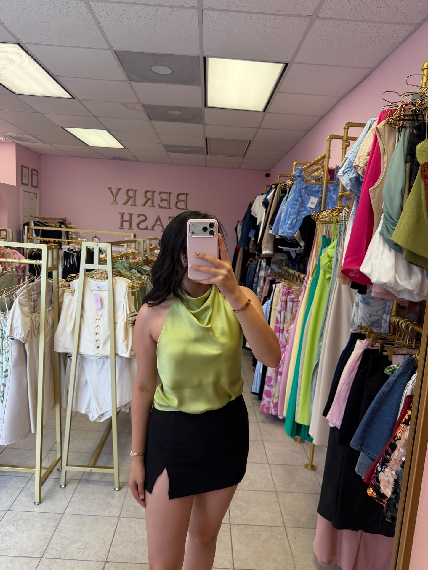 Litzy Green Top