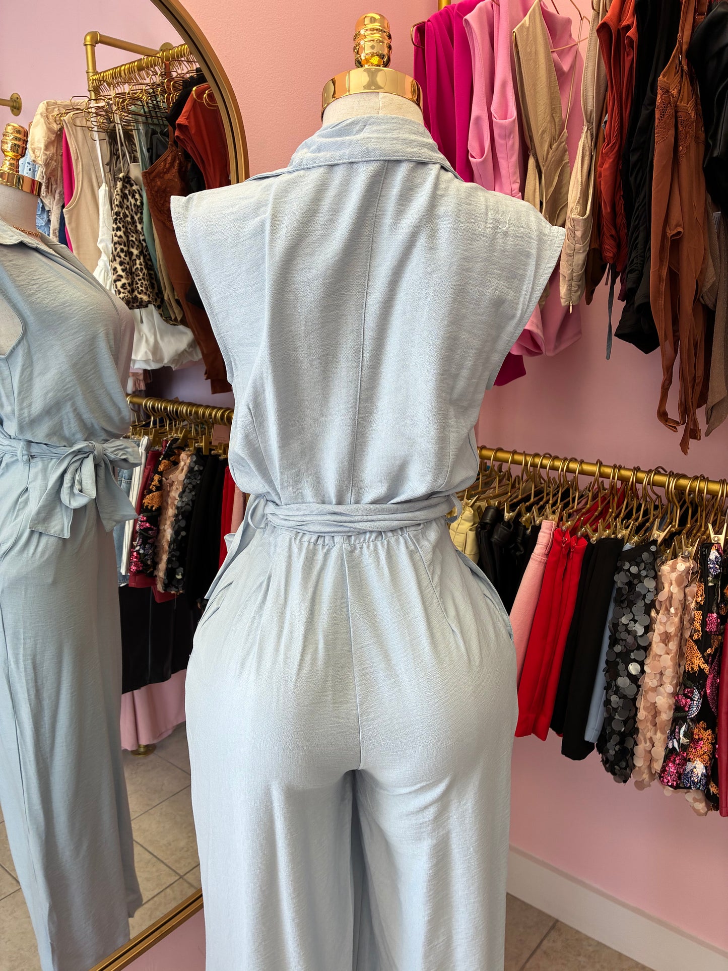 Ana Blue Jumpsuit