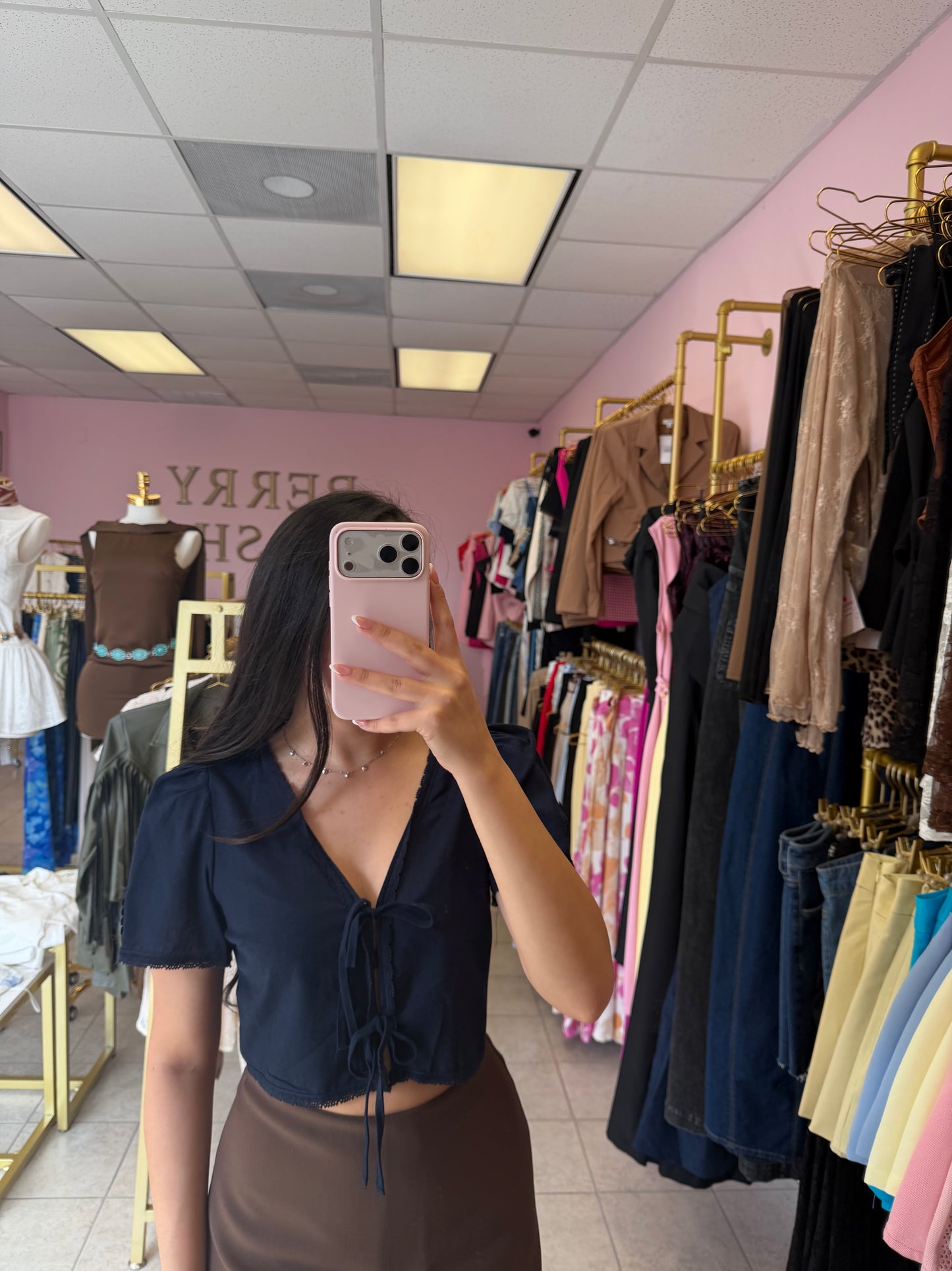 Jennifer Navy Top