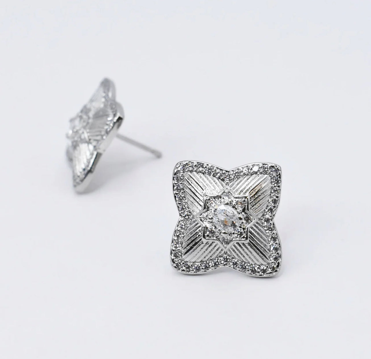 Edith silver earring