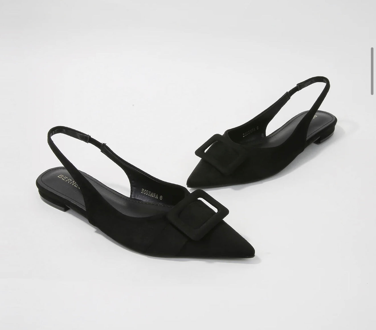 Rossana Black Flats