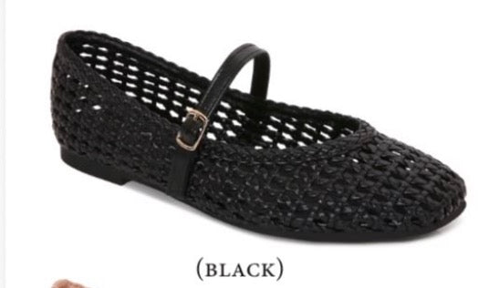 Elan Black Flats