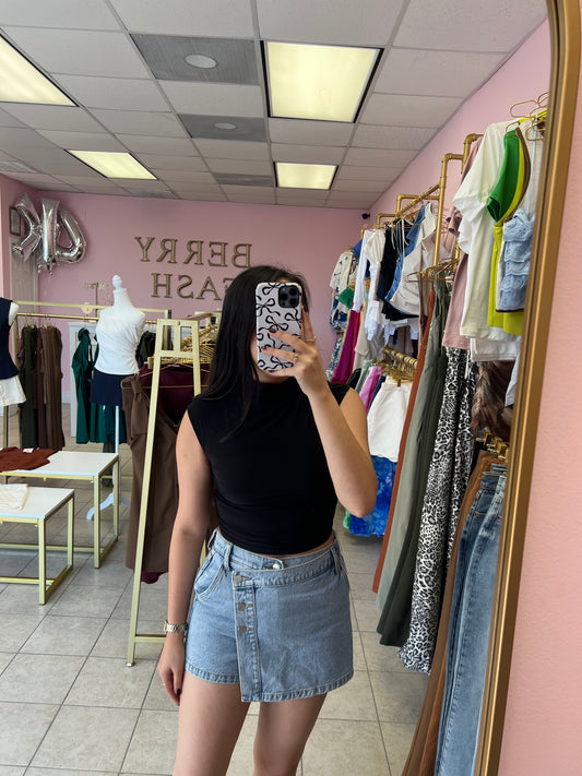 Denim Skort