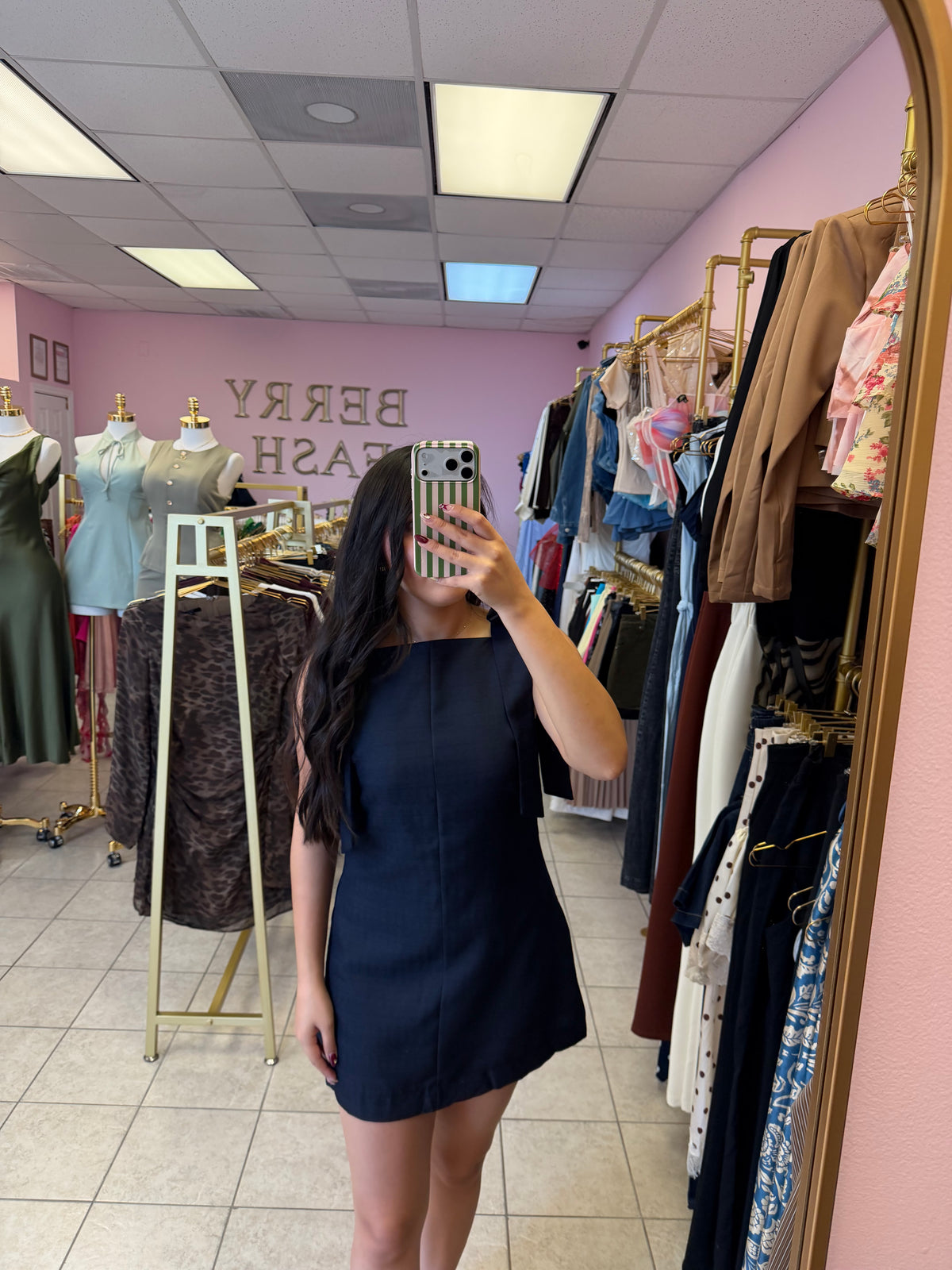 Katherine Navy Dress