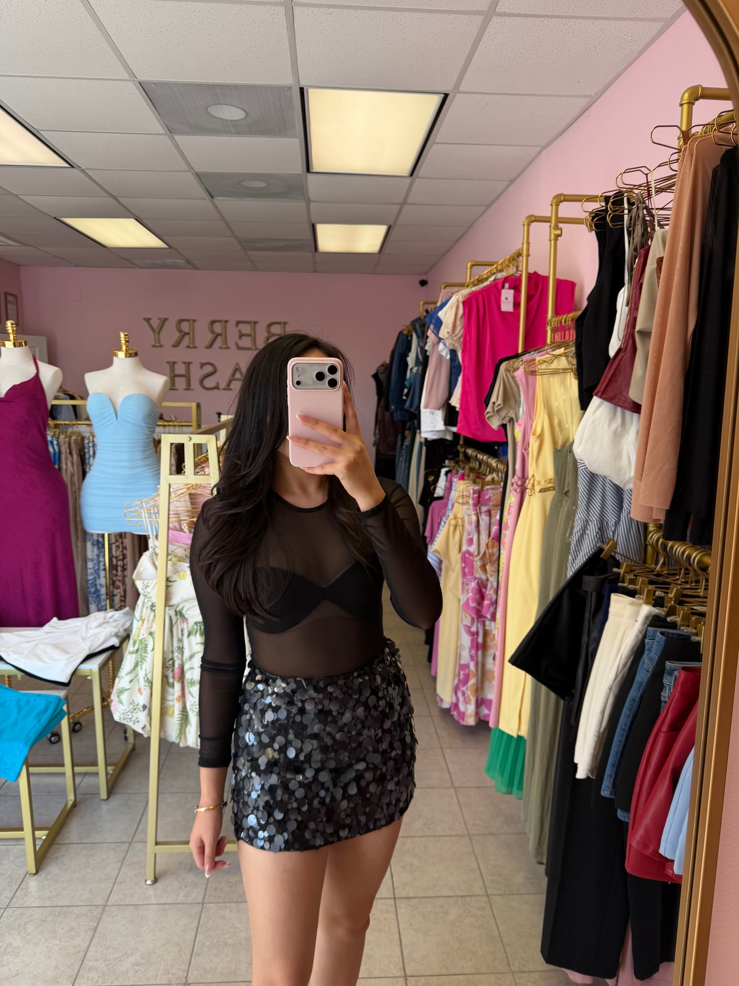 Aylin Black Skirt
