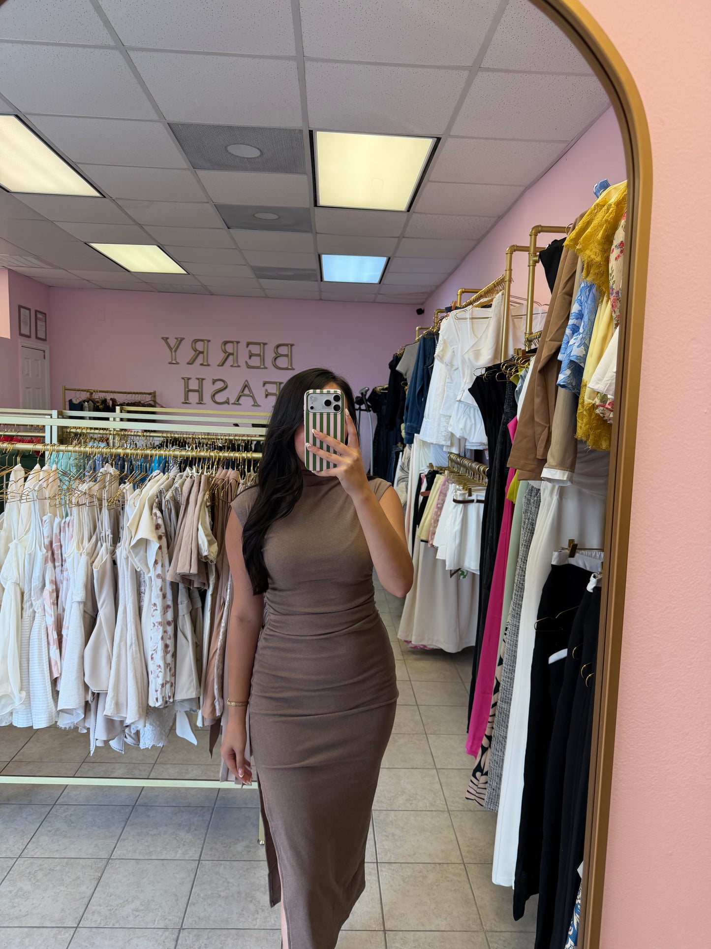 Roselyn Brown Dress