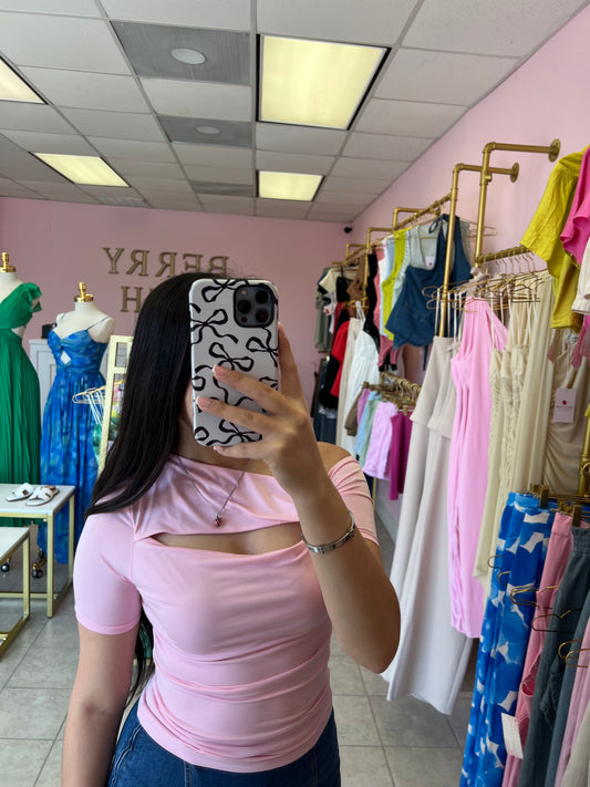 Maribel Pink Top