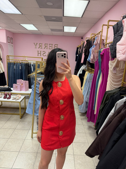 Georgina Red Dress