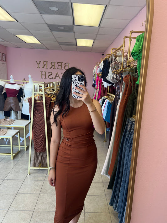 Vanesa Orange Dress