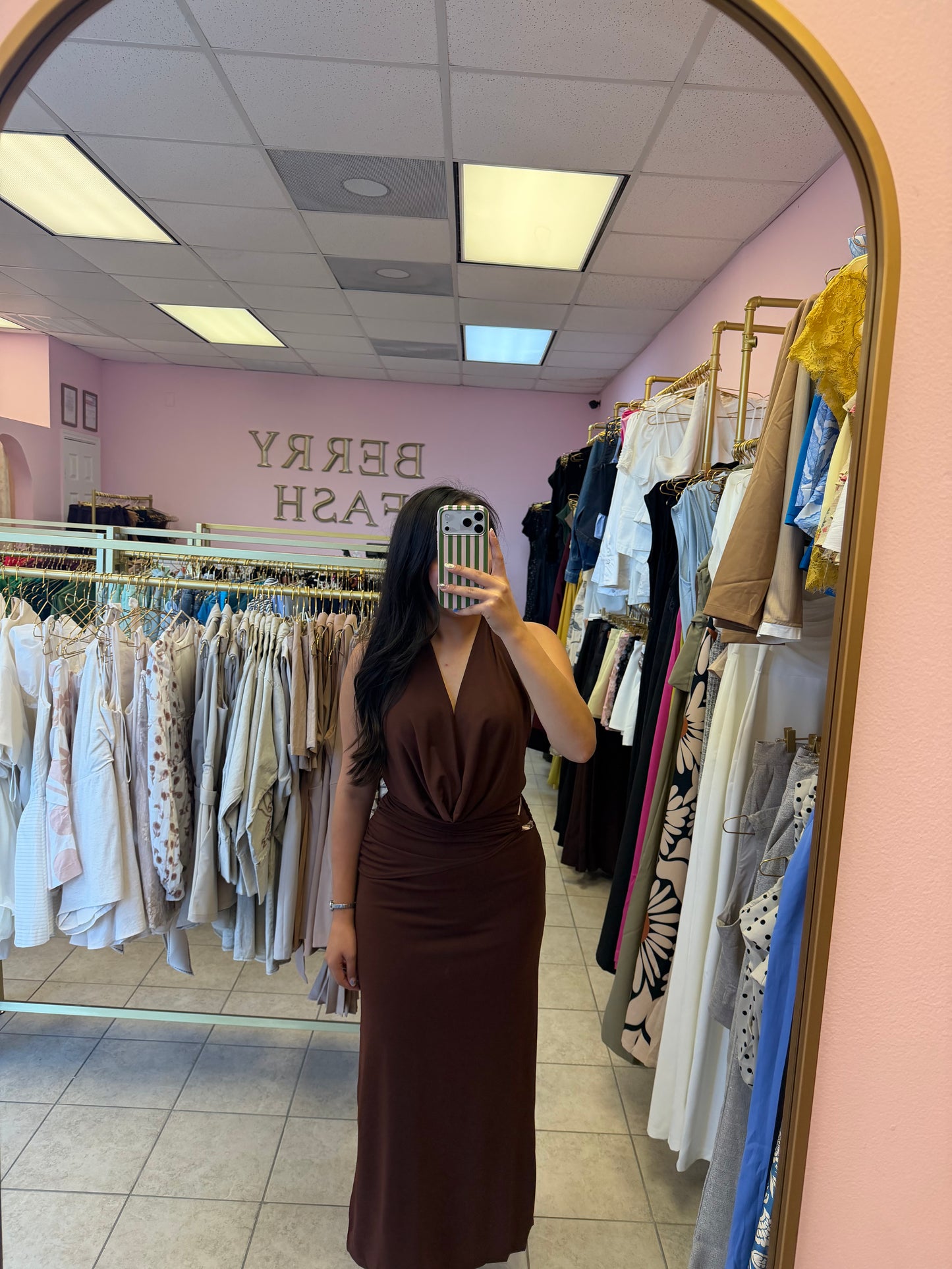 Salma Brown Dress