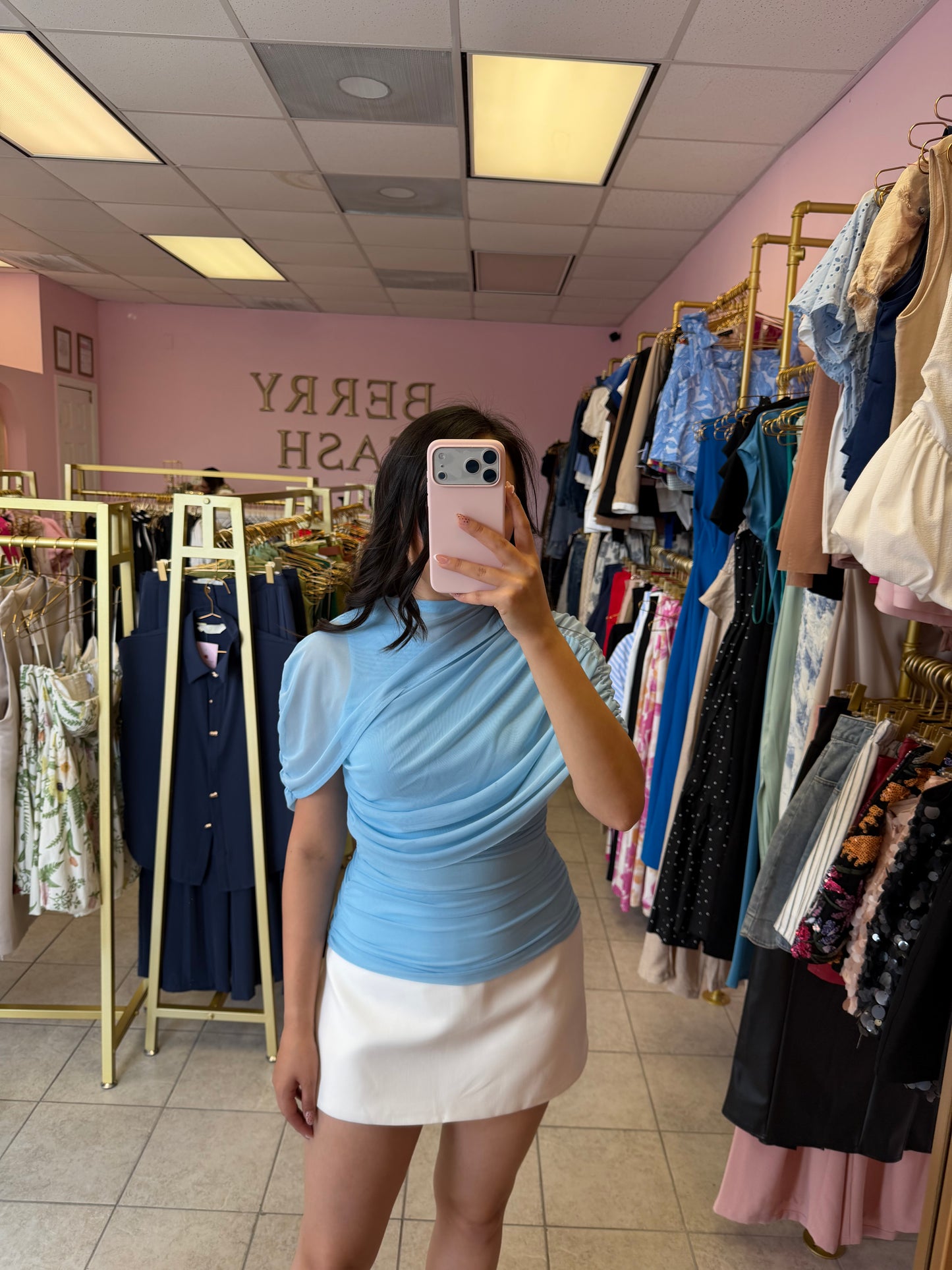 Denise Blue Top