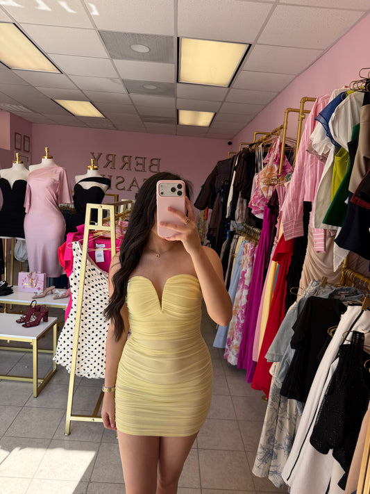 Britney Yellow Dress