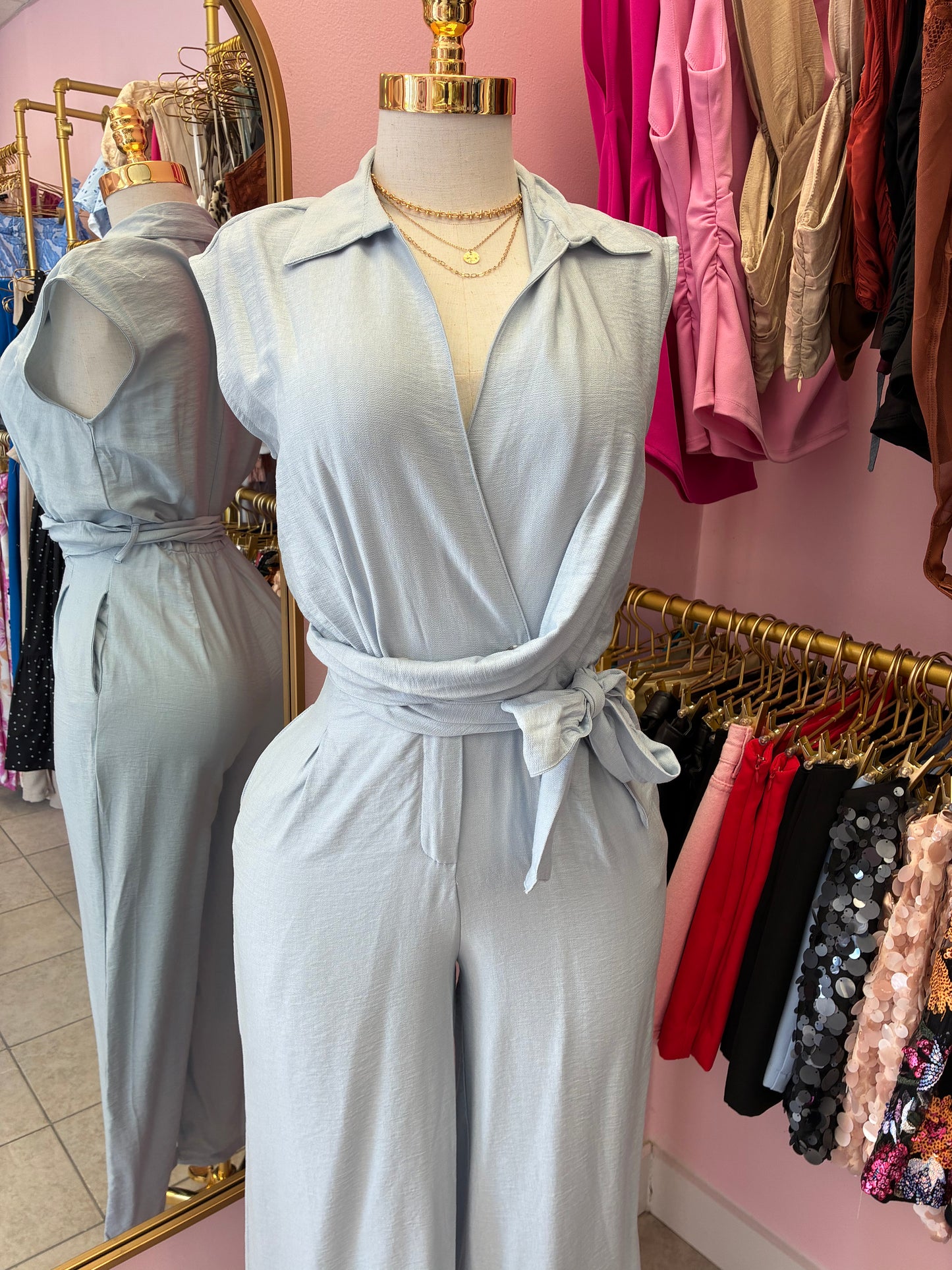 Ana Blue Jumpsuit