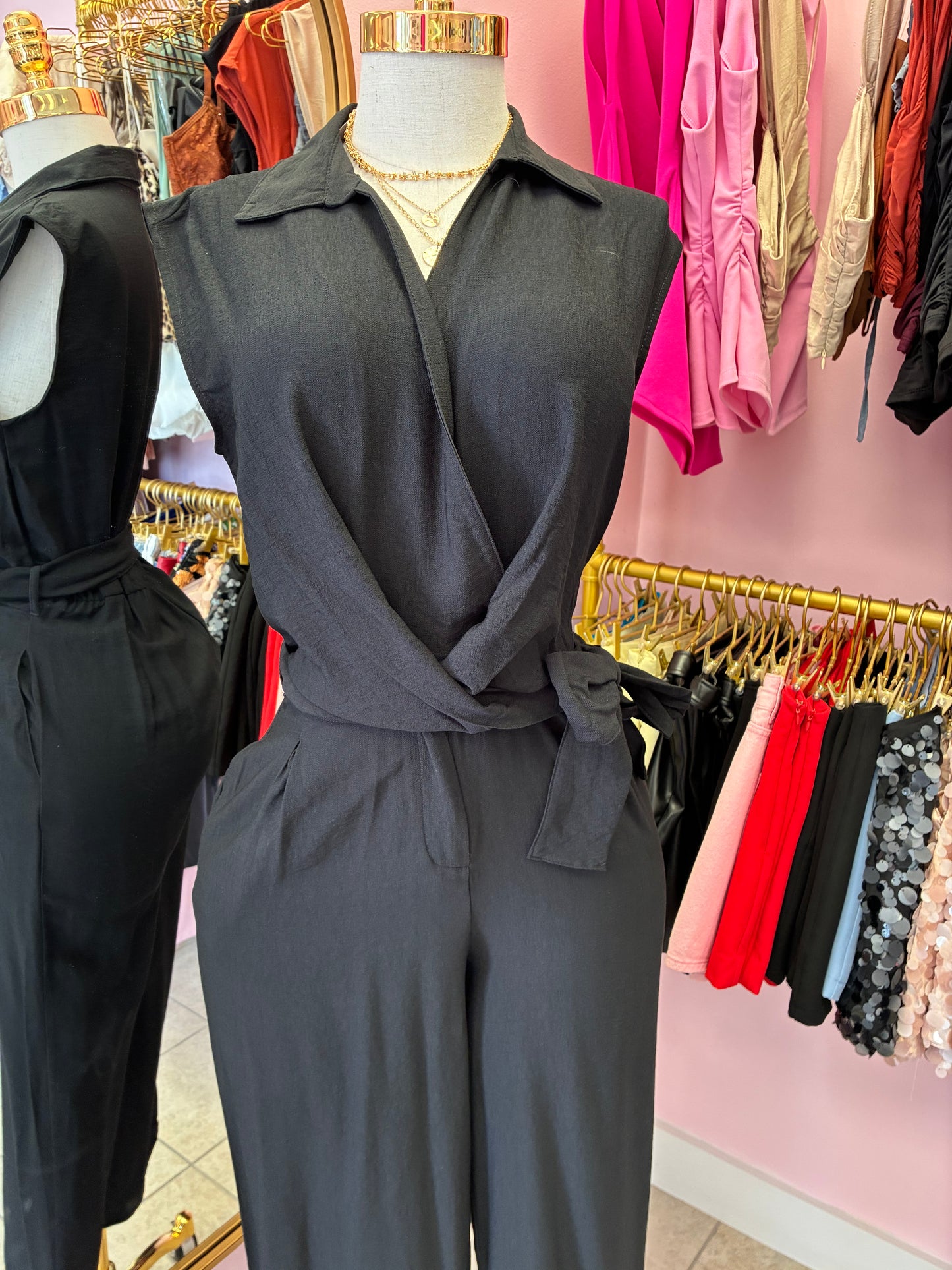 Ana Black Jumpsuit