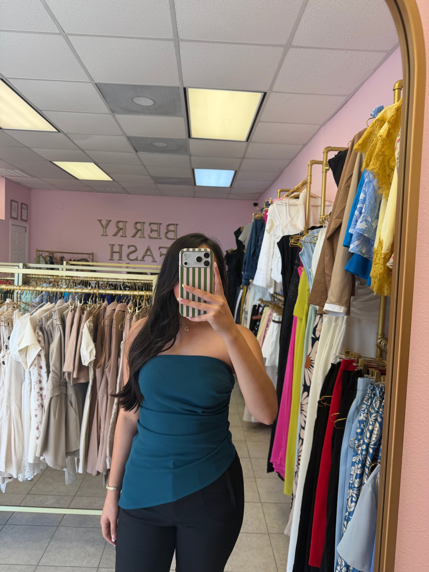 Danna Teal Top
