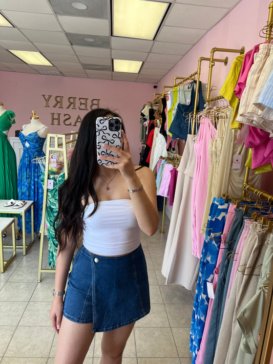 Kayla Denim Skort