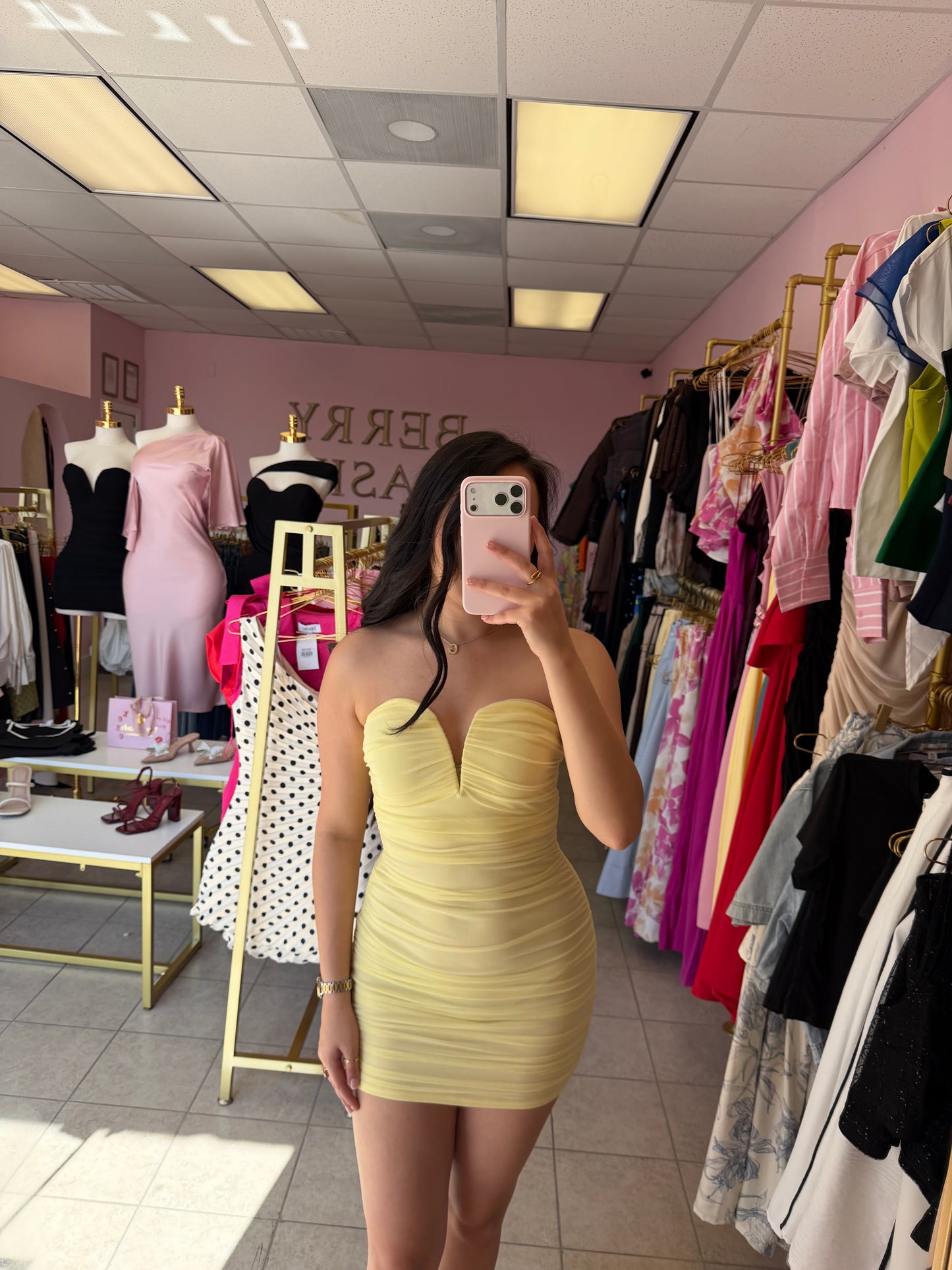 Britney Yellow Dress