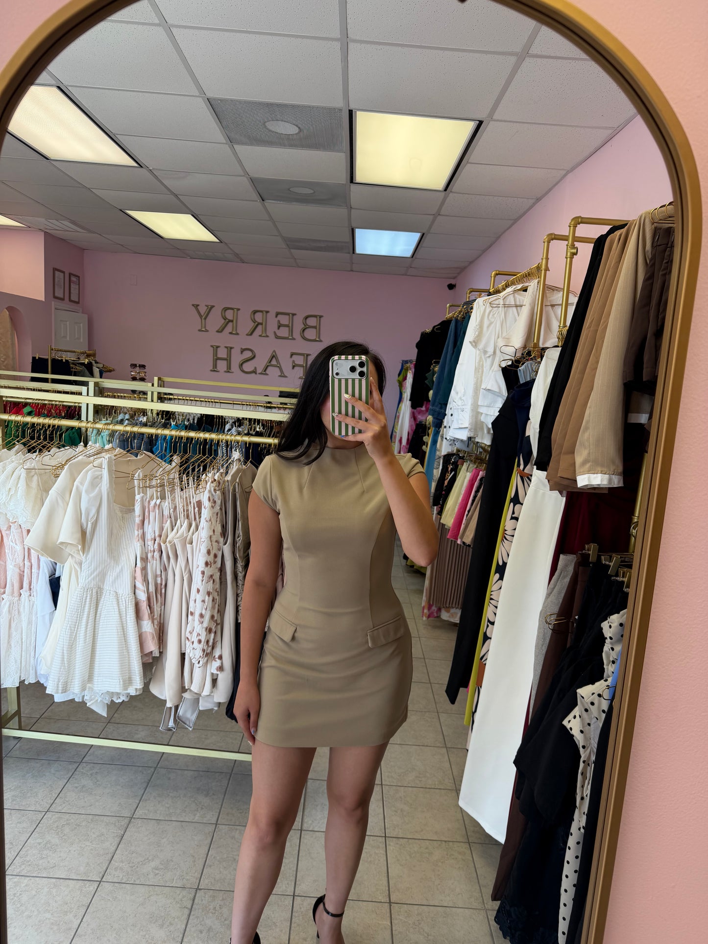 Mayve Beige Dress