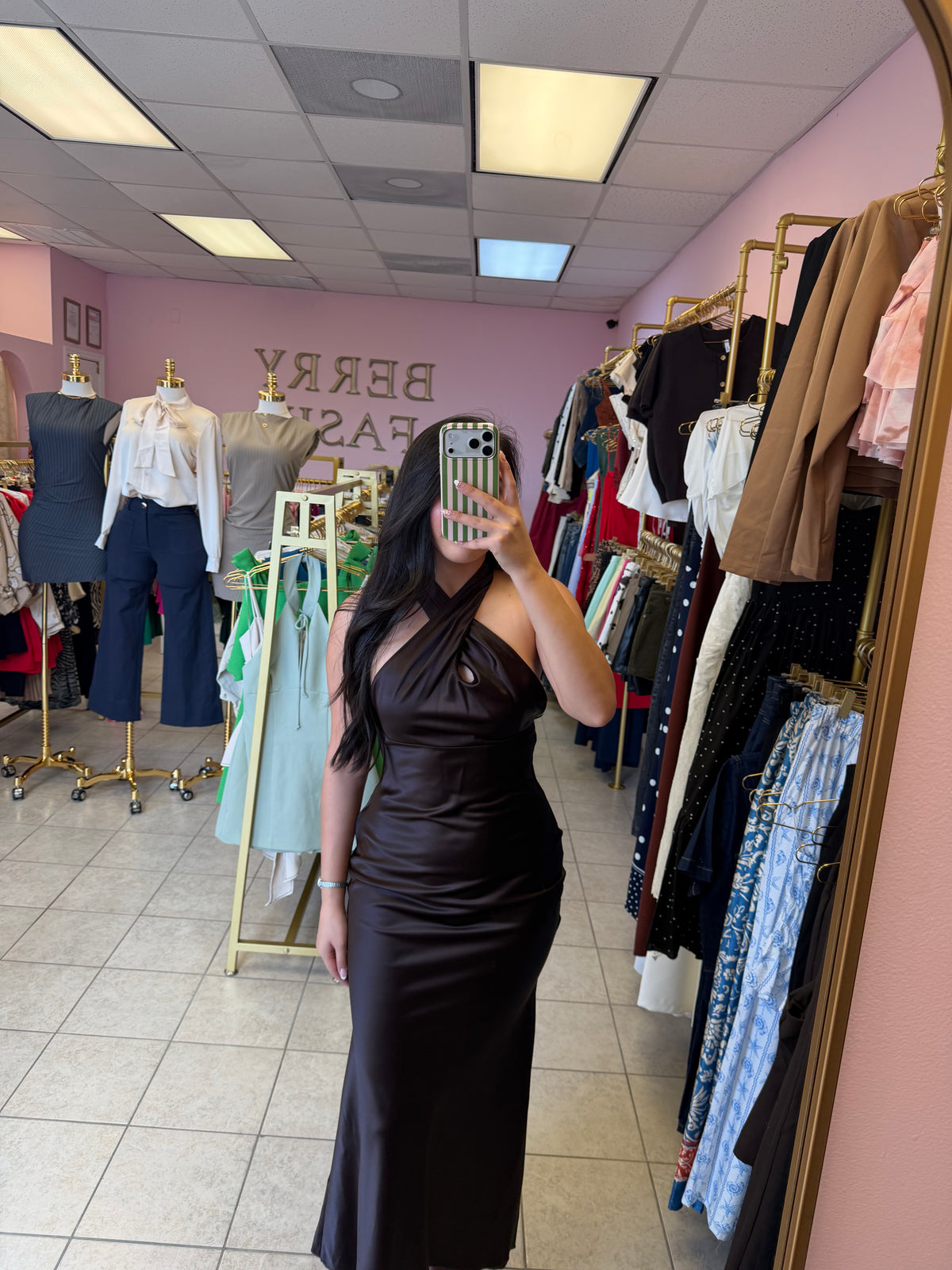 Vivian Brown Dress