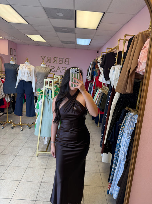 Vivian Brown Dress