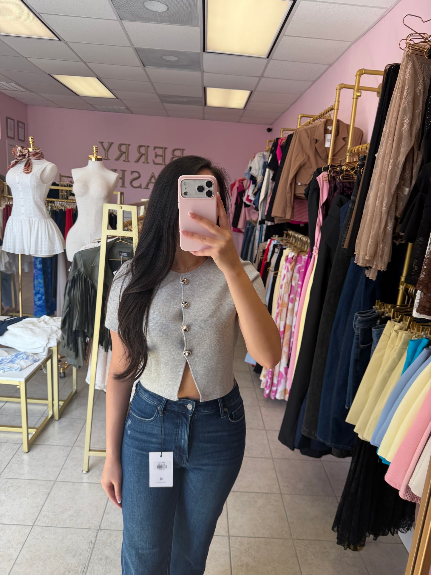 Maria Grey Top