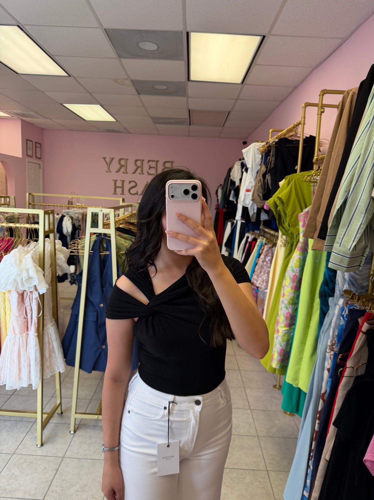 Blanca Black Top