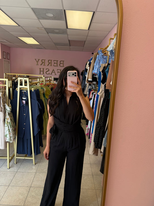 Ana Black Jumpsuit