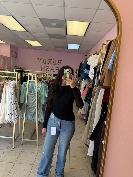 Stephanie Black Top