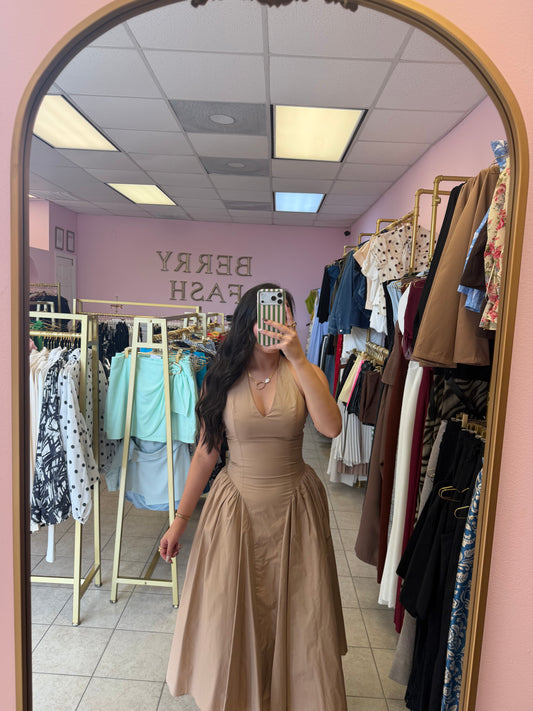 Celeste Beige Dress