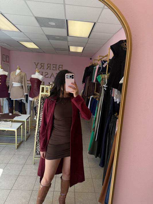 Fabiola burgundy Coat