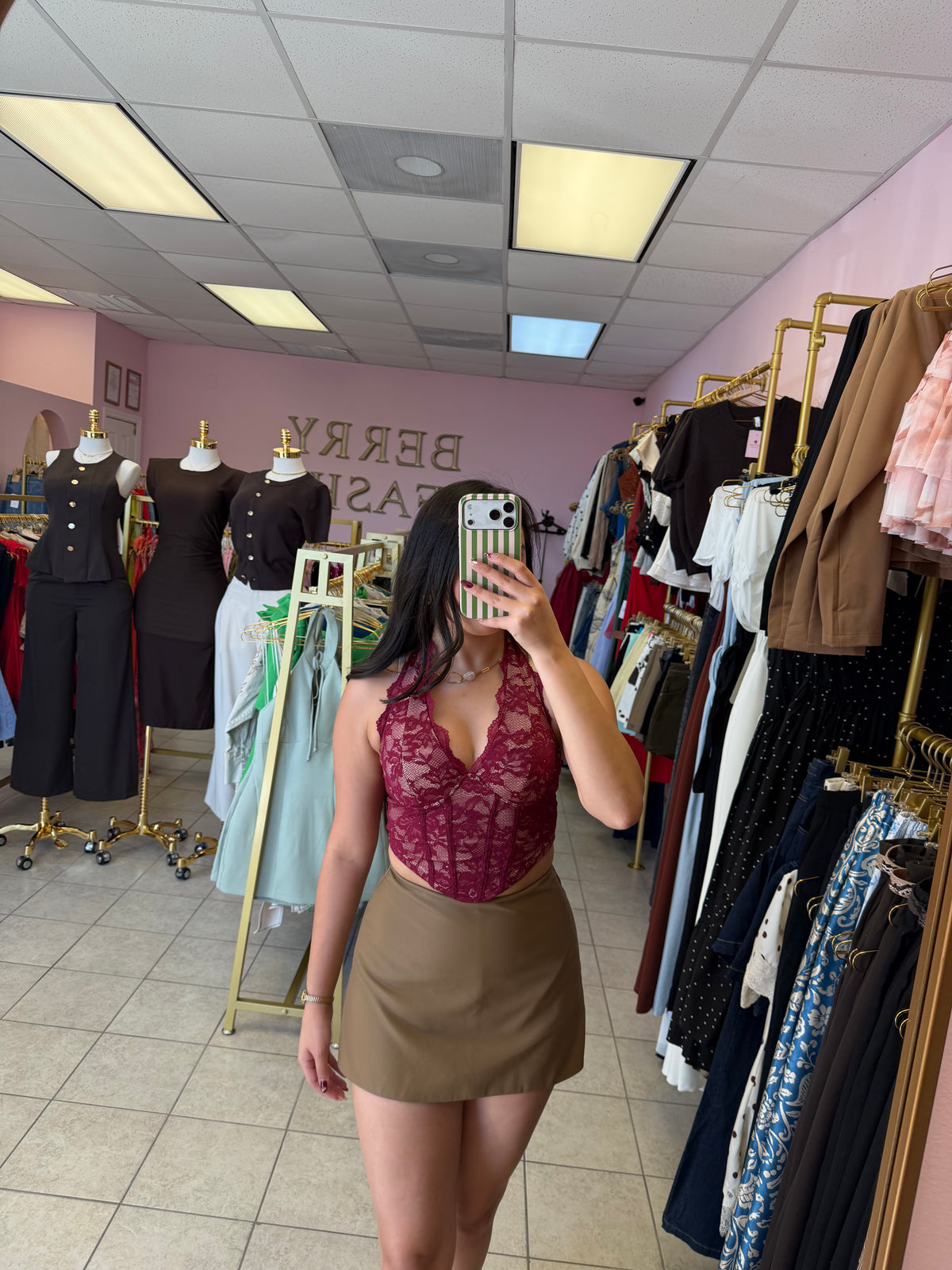 Amber Burgundy Top