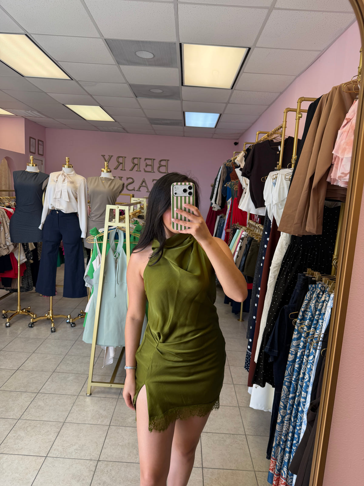 Olivia Green Dress