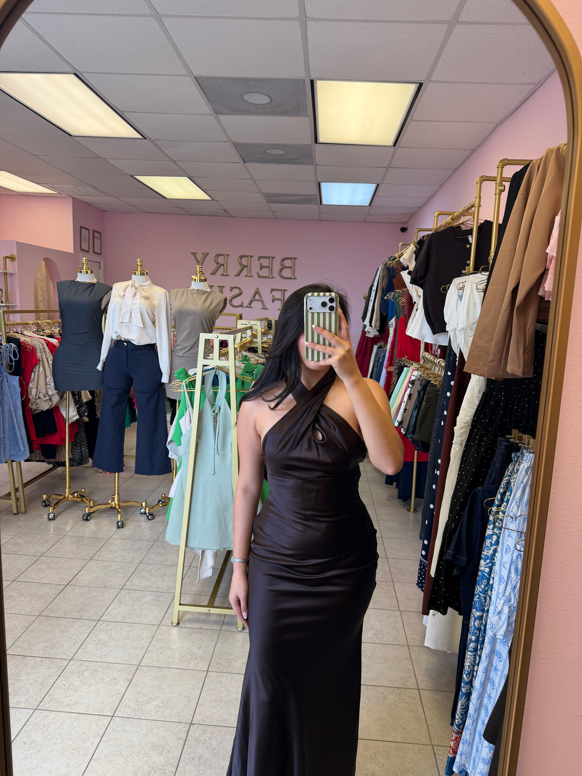 Vivian Brown Dress