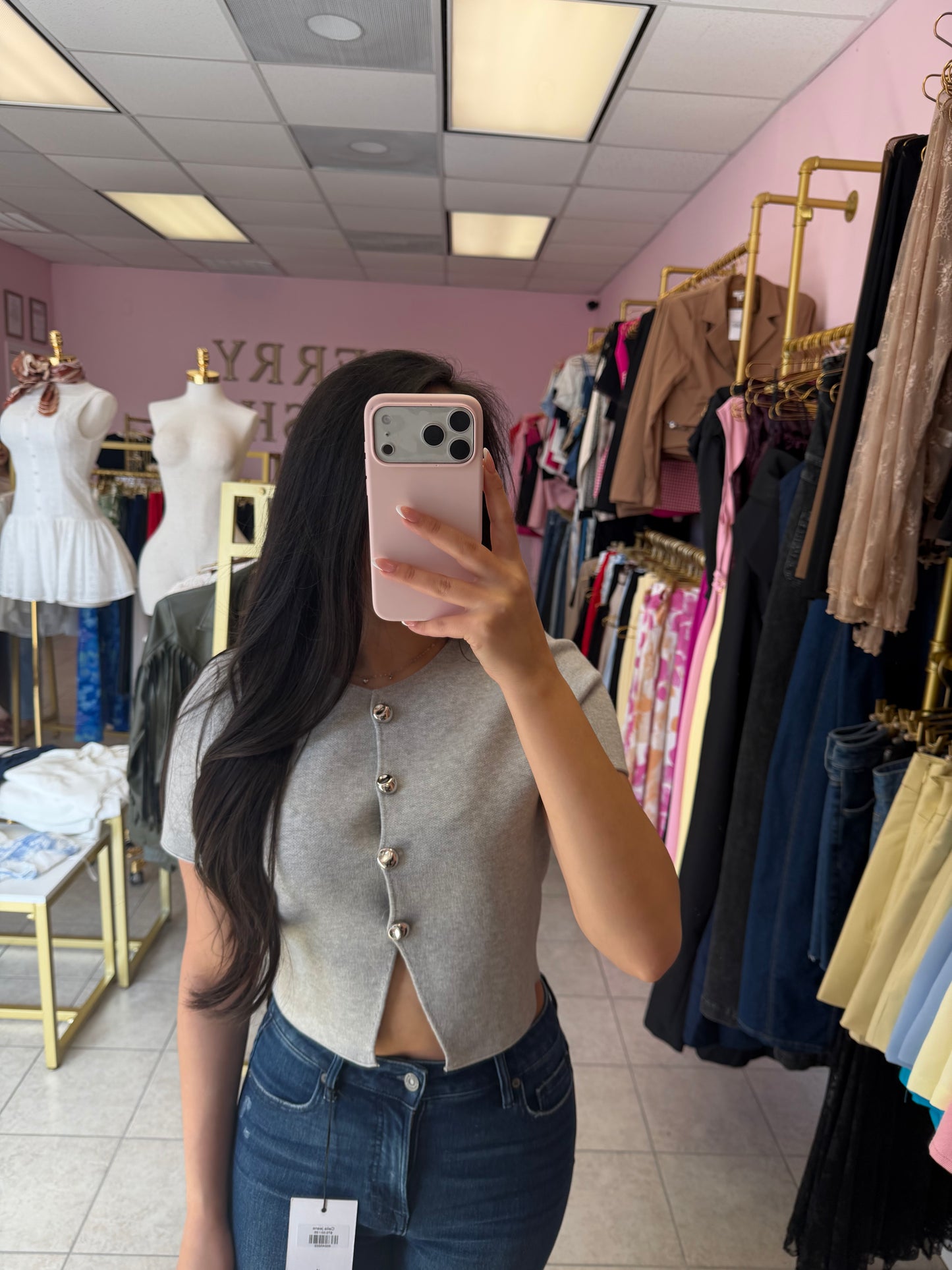 Maria Grey Top